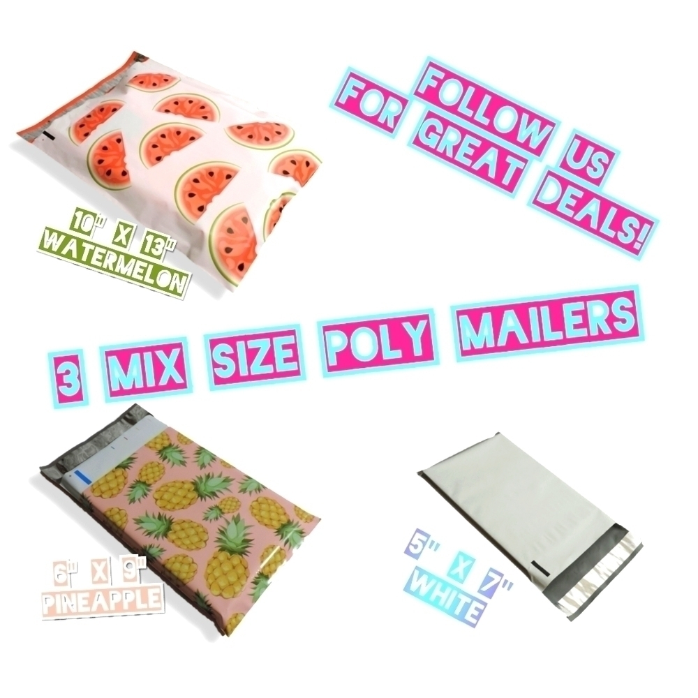 140 Mix Size Poly Mailer Bundle (5x7, 6x9 …